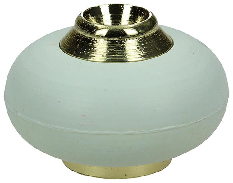 Mack 1047654 - deurstop met rubber vermessingd ø 30 mm 1 st pc | 6 stuks