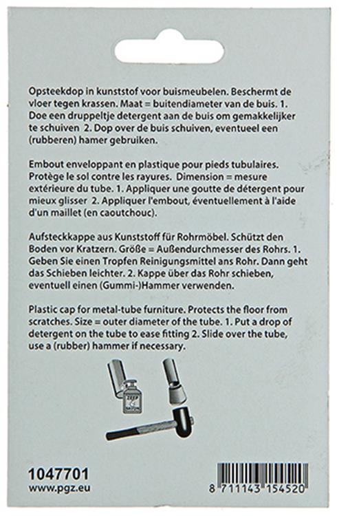Mack 1047701 - tappo in plastica nero ø 22 mm 4 pz | 6 pezzi