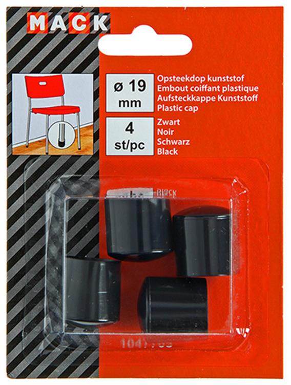 Mack 1047703 - opsteekdop kunststof nero ø 19 mm 4 m pz | 6 pezzi