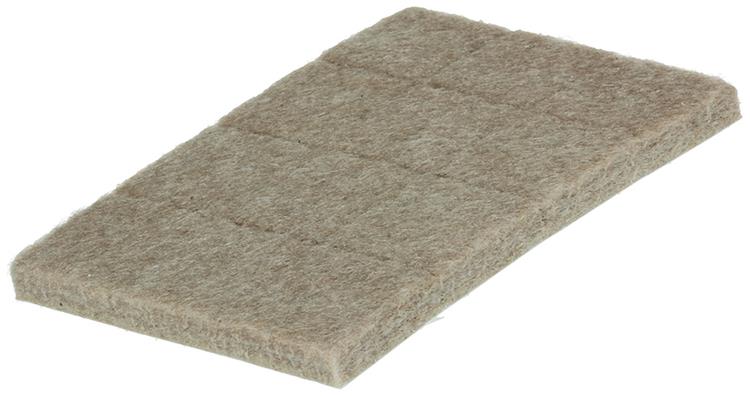 Mack 1047707 - superfeltro autoadesivo beige 19 x 19 mm 24 pz | 12 pezzi