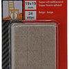 Mack 1047707 - superfeltro autoadesivo beige 19 x 19 mm 24 pz | 12 pezzi