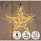 Anna's collection estrella metal negro 36cm 300led flash