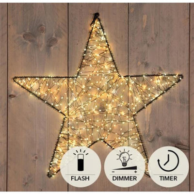 Collezione Anna Star Metal 500LED Flash IP44 Trasformatore con timer e dimmer 56 cm Bianco caldo classico caldo