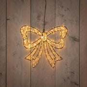Anna's collection illuminated bow tie 34cm 278LED IP44 with flash function timer dimmer - afbeelding 1