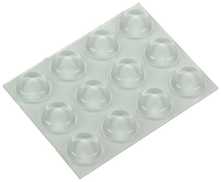 Mack 1047659 - silenziatore autoadesivo trasparente ø 13 mm 12 pz | 12 pezzi