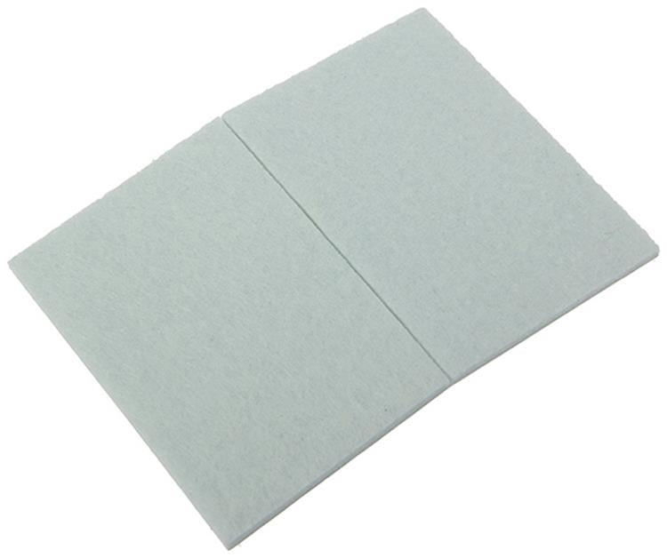 Mack 1047709 - pastiglia in feltro autoadesiva bianca 70 x 95 mm 1 pz pz | 12 pezzi