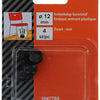 Mack 1047760 - tappo in plastica nero ø 12 mm 4 pz | 6 pezzi