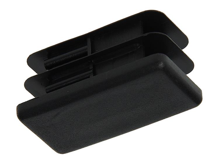 Mack 1047764 - tappo in plastica nero 20 x 40 mm 4 pz | 6 pezzi