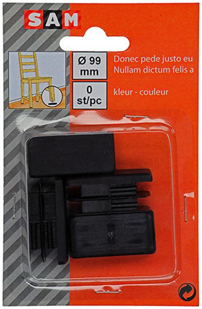 Mack 1047764 - tappo in plastica nero 20 x 40 mm 4 pz | 6 pezzi