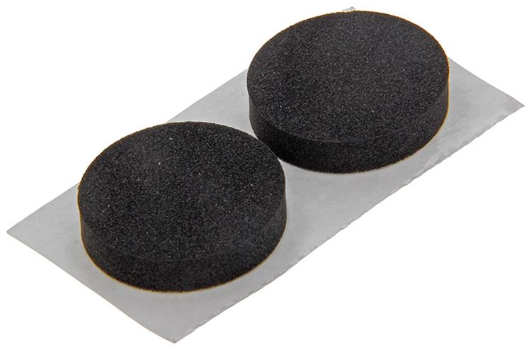 Mack 1047670 - striscia di gomma autoadesiva nera ø 25 mm 6 pz | 12 pezzi