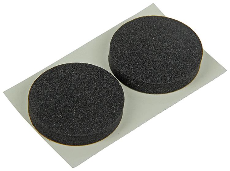 Mack 1047672 - striscia di gomma autoadesiva nera ø 28 mm 6 pz | 12 pezzi