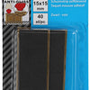Mack 1047675 - striscia di schiuma autoadesiva nera 15 x 15 mm 40 pz | 6 pezzi