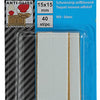 Mack 1047677 - striscia di schiuma autoadesiva bianca 15 x 15 mm 40 pz | 6 pezzi