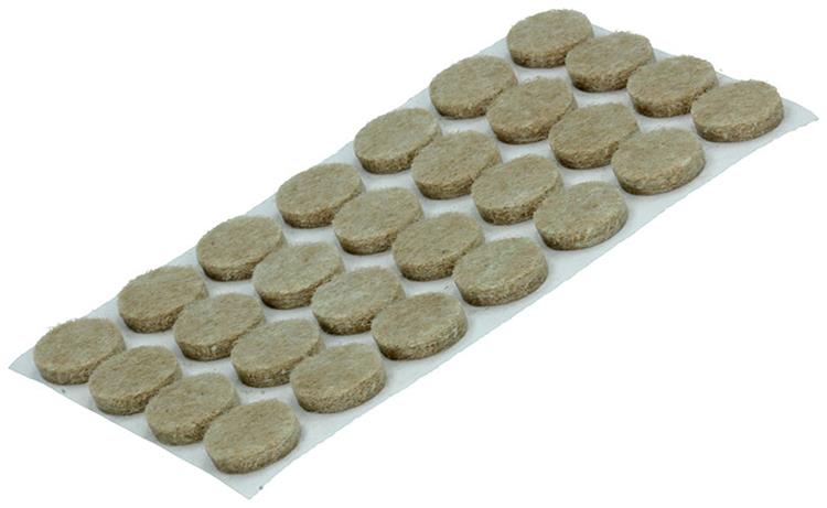 Mack 1047719 - super feltro autoadesivo beige ø 10 mm 56 pz | 12 pezzi