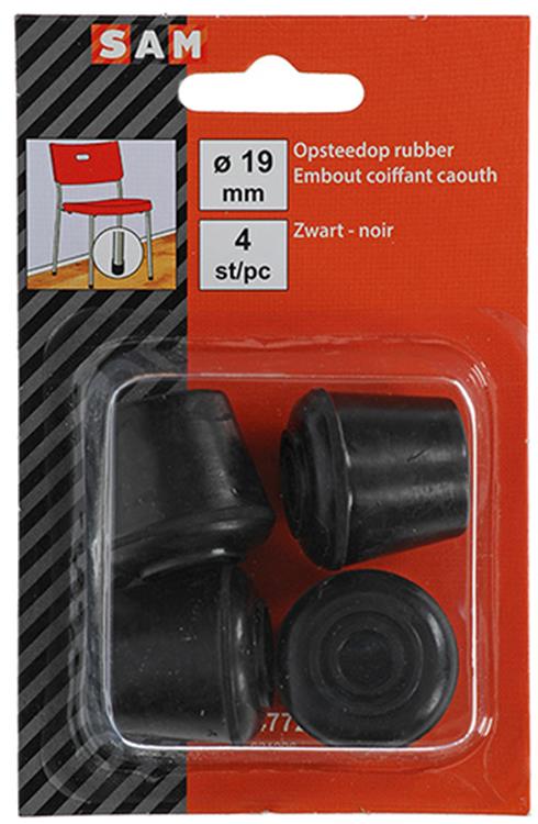 Mack 1047720 - tappo in gomma nero ø 19 mm 4 pz | 6 pezzi