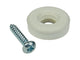 Mack 1047723 - stoeldop rubber + schroef wit ø 23 mm 8 st pcs | 6 stuks