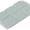 Mack 1047727 - pastiglia in feltro autoadesiva bianca 19 x 19 mm 18 pz | 12 pezzi