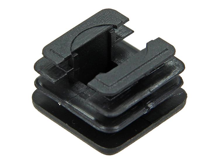 Mack 1047728 - plastic plug black 20 x 20 mm 4 pcs | 6 pieces