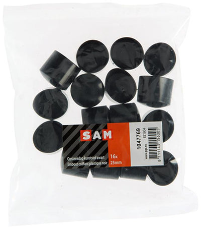 Mack 1047769 - tappo in plastica nero ø 25 mm 16 pz | 6 pezzi