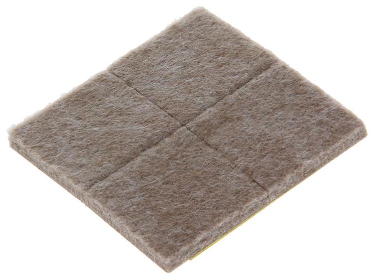 Mack 1047686 - super feltro autoadesivo beige 34 x 34 mm 8 pz | 12 pezzi