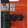 Mack 1047737 - tappo in plastica nero ø 22 mm 4 pz | 6 pezzi