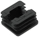 Mack 1047738 - tappo in plastica nero 25 x 25 mm 4 pz | 6 pezzi