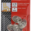 Mack 1047787 - puntale per sedia chiodo metallo cromato ø 30 mm 4 pz | 6 pezzi