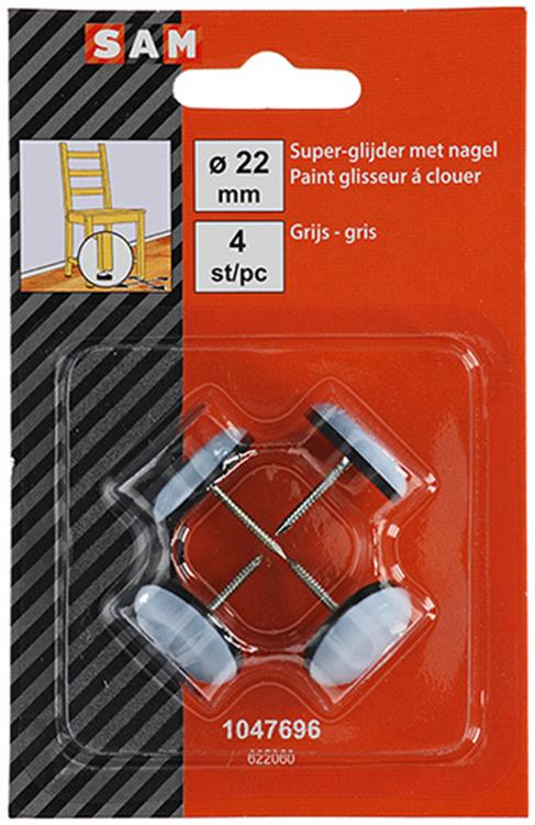 Mack 1047696 - super aliante con chiodo grigio ø 22 mm 4 pz | 6 pezzi