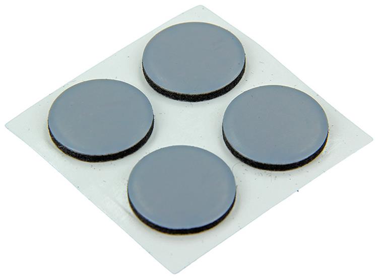 Mack 1047743 - pastiglia super scorrevole autoadesiva grigia ø 17 mm 16 pz | 12 pezzi