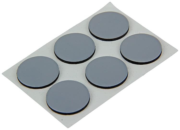 Mack 1047745 - pastiglia super scorrevole autoadesiva grigia ø 22 mm 12 pz | 12 pezzi