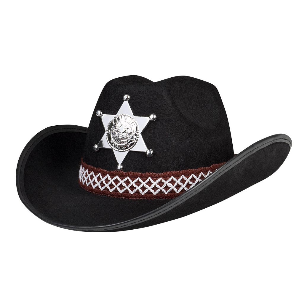 Sheriff de sombrero para niños de Boland Negro