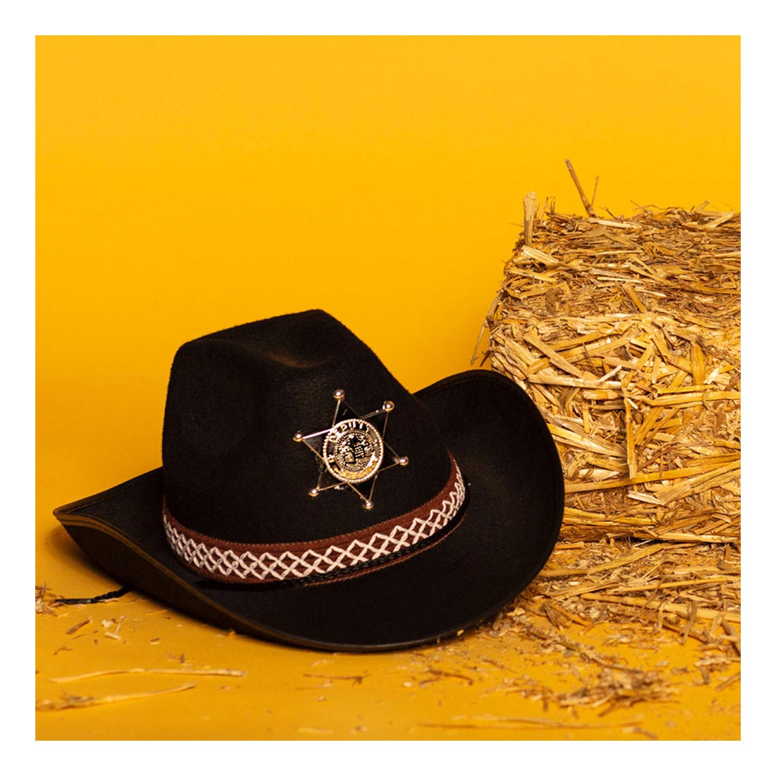 Sheriff de sombrero para niños de Boland Negro