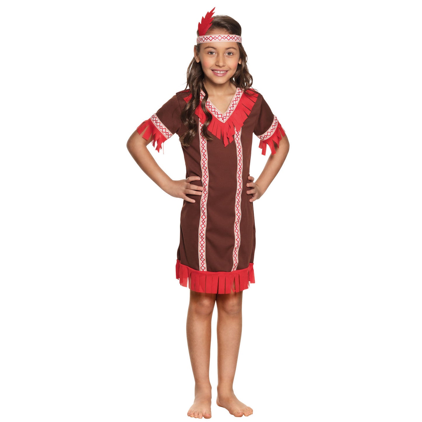 Boland kinderkostuum indiaan, 4-6 jaar