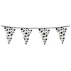 Flag line football point flags, 6mtr.