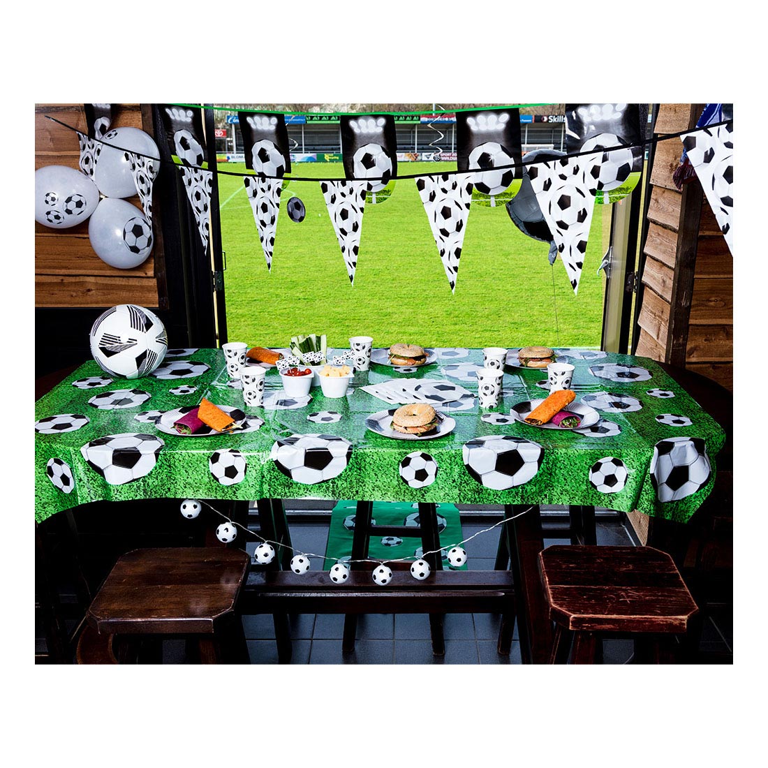 Flag line football point flags, 6mtr.