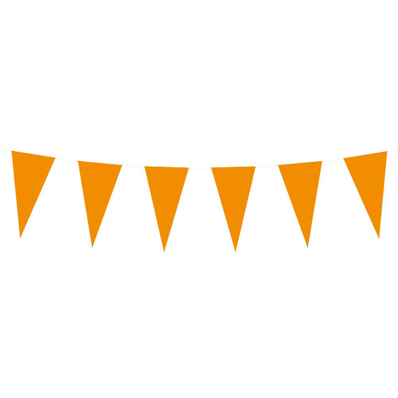 Línea de bandera de papel naranja, 10mtr.