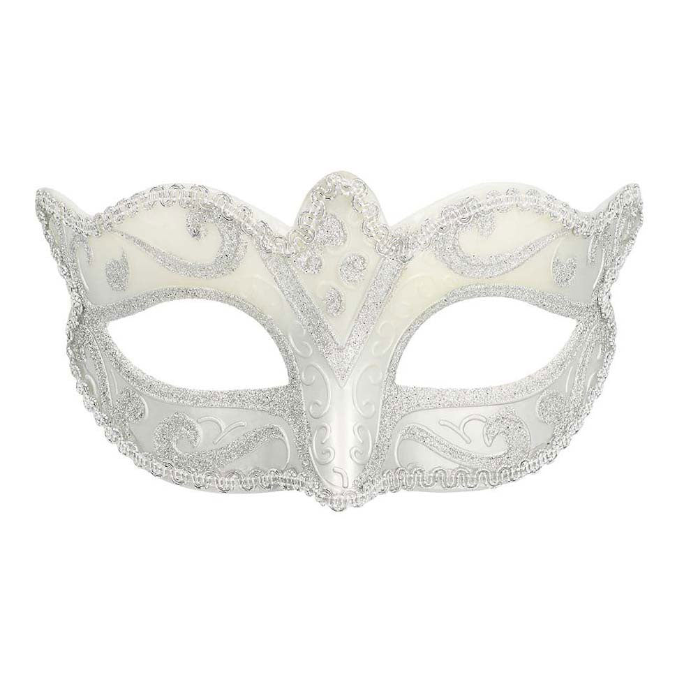 Boland Eye Mask Venezia Felina Silver