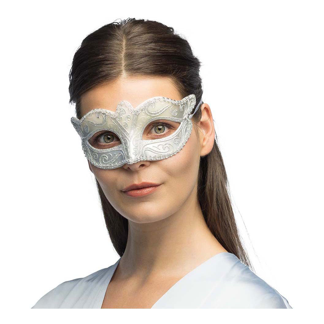 Boland Eye Mask Venezia Felina Silver