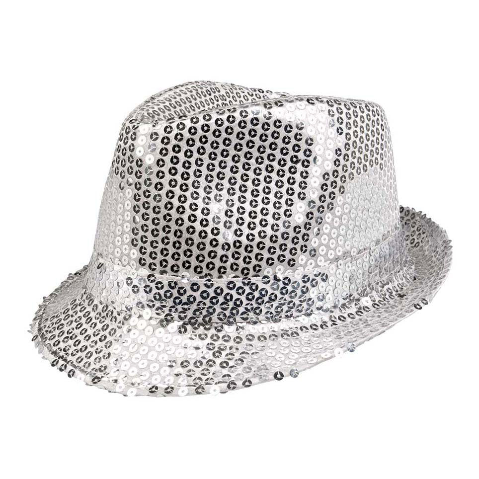 Boland Hoed Popster Pailetten Silver