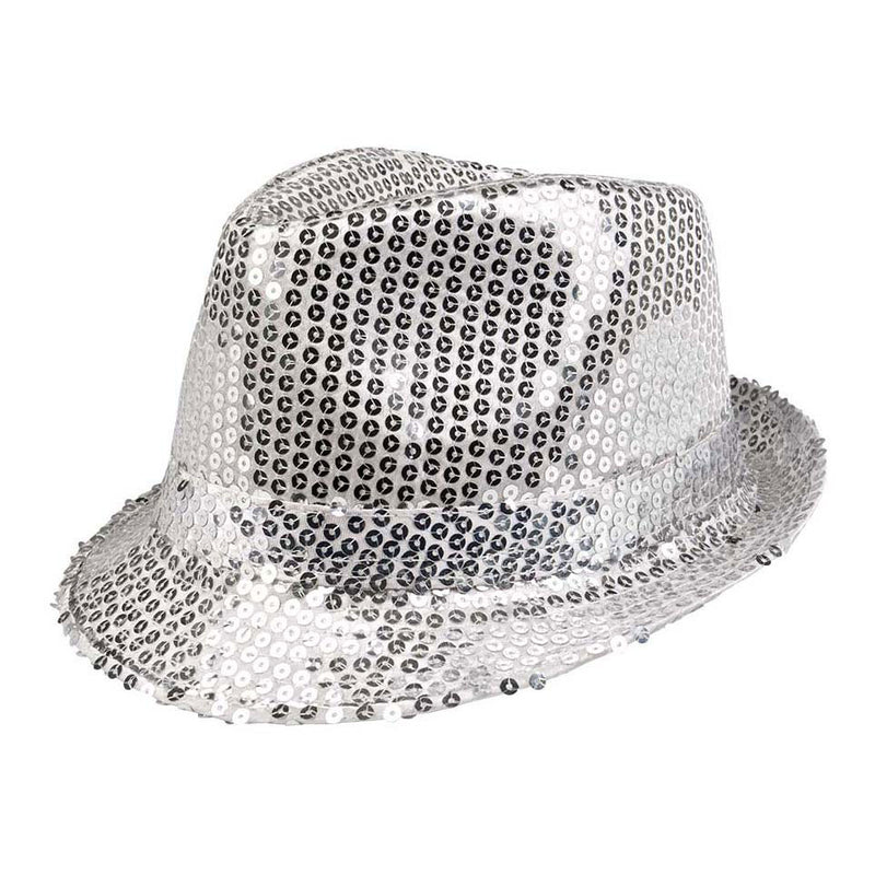 Boland Hoed Popster Pailetten Silver