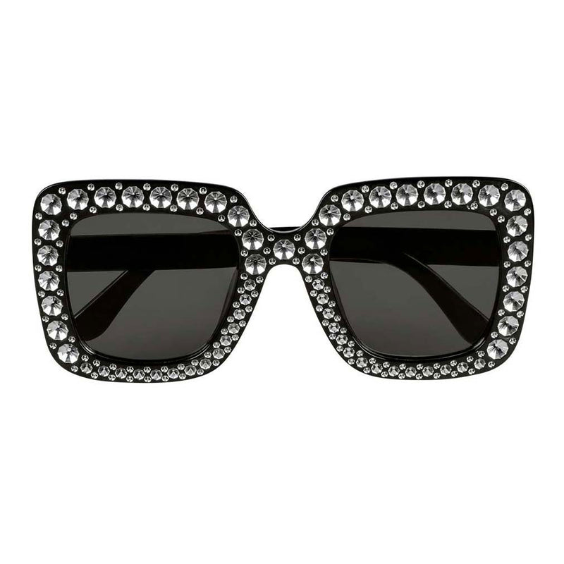 Boland partybril bling bling zwart