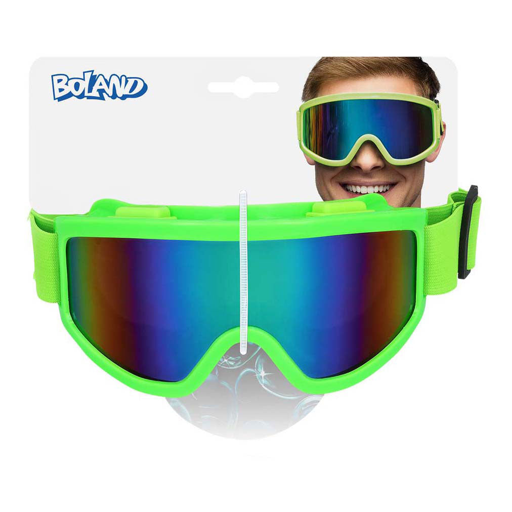Boland Party Ski Glasses Neon Green