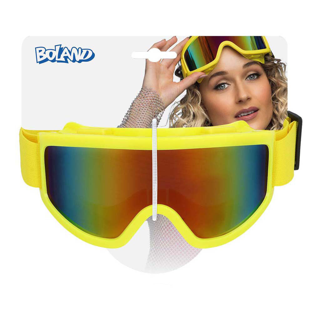 Maschera da sci Boland Party giallo neon