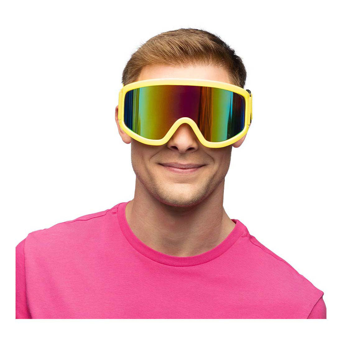 Maschera da sci Boland Party giallo neon