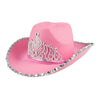 Boland hoed glimmer roze