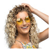 Boland Glasses da festa hippie xl giallo