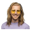 Boland Glasses da festa hippie xl giallo