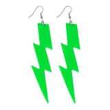 Boland oorbellen flash neon groen - afbeelding 1