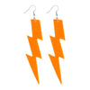 Boland oorbellen flash neon oranje
