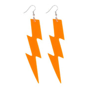 Boland oorbellen flash neon oranje - afbeelding 1